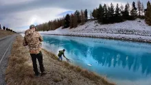 Video thumb for Huge Trout from Man made Canals