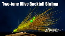 Video thumb for Two-tone Olive Bucktail Shrimp